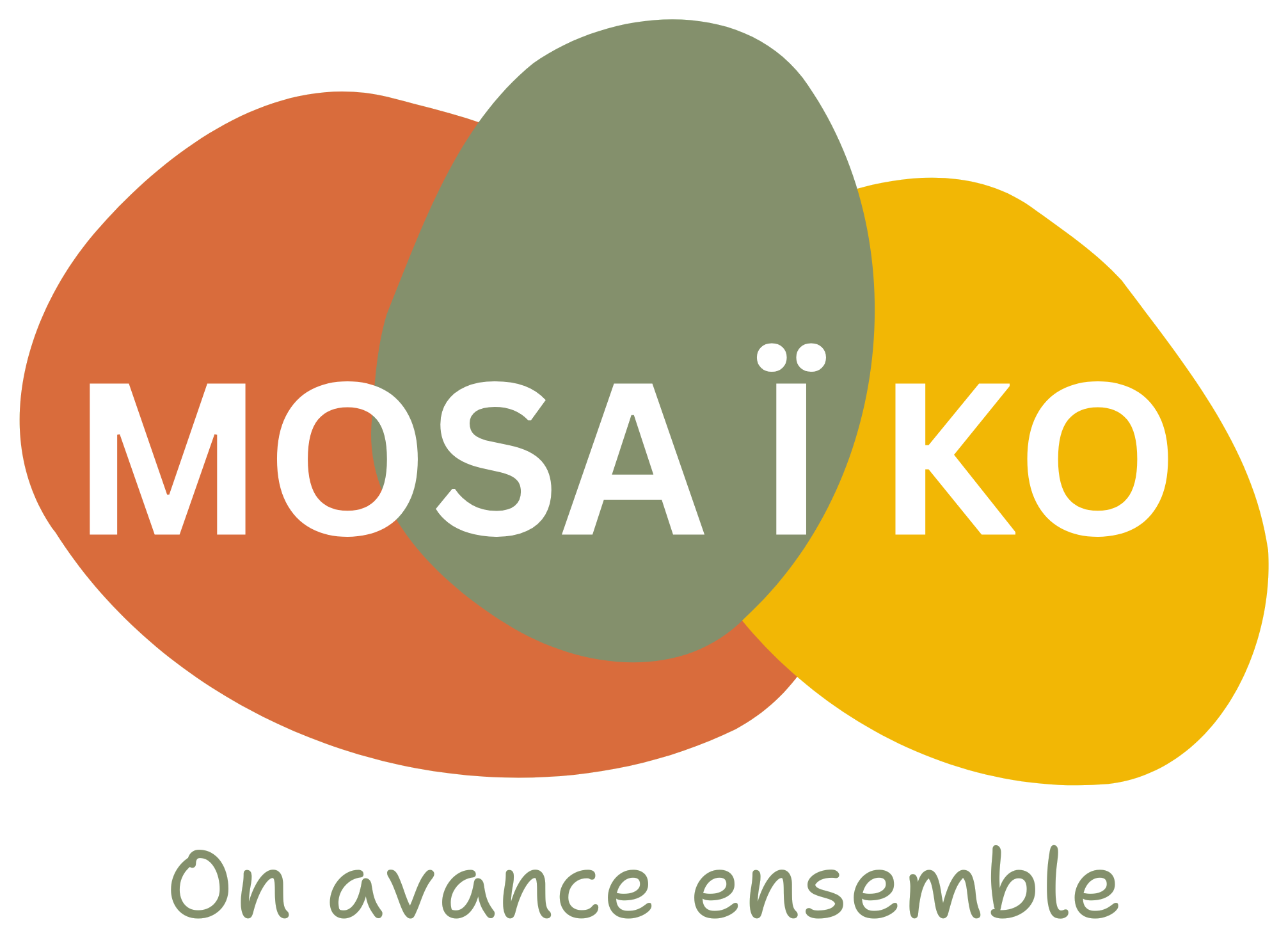Logo Mozaïko, On avance ensemble